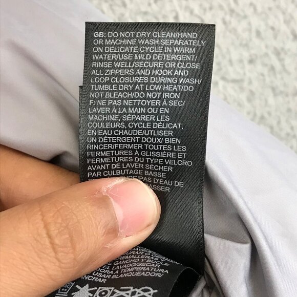 North Face Women Puffer Coat Vest Full Zip 700 Fill Goose Down Winter Purple S - Picture 13 of 13